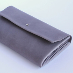 suare long wallet #grayish purple/ スアレロングウォレット 長財布 ＃灰紫 5枚目の画像