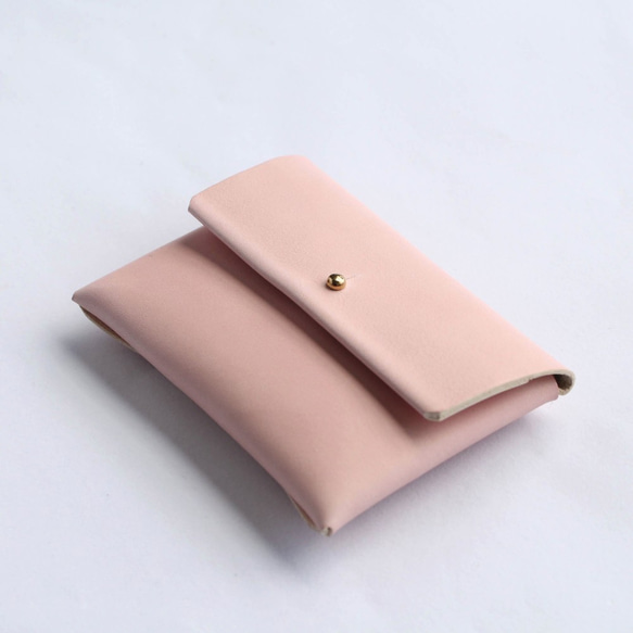 suare card case #pale pink/ スアレカードケース・名刺入れ ＃ペールピンク 2枚目の画像