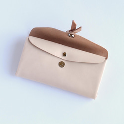 折りロングウォレット マグ＃ベージュ / ori long wallet　#beige 5枚目の画像