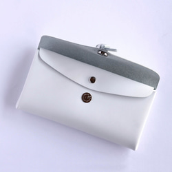 折りロングウォレット マグ＃白 / ori long wallet mag #white 2枚目の画像