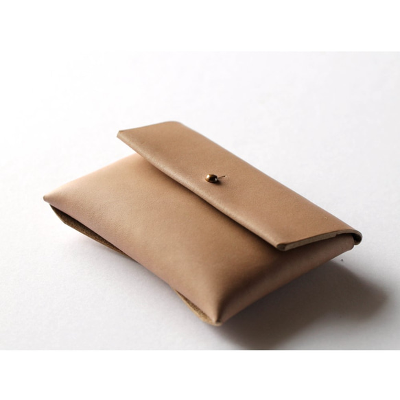 suare card case #brown beige/ スアレカードケース・名刺入れ ＃ブラウンベージュ 3枚目の画像