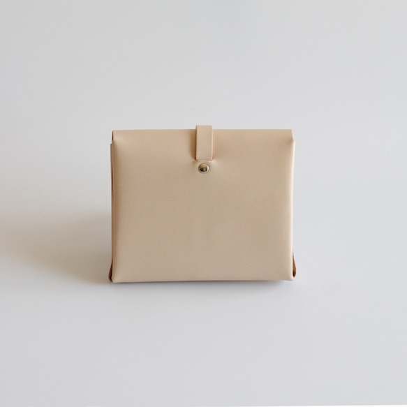 折りショートウォレット＃ベージュ / ori short wallet #beige 6枚目の画像