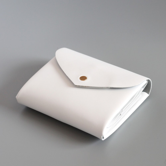 ベーシック ショートウォレット＃白 / basic short wallet #white 5枚目の画像