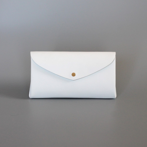 ベーシック ロングウォレット＃白 / basic long wallet #white 1枚目の画像