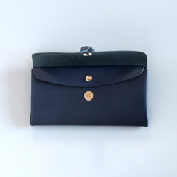 折りロングウォレット マグ＃ネイビー / ori long wallet mag #navy 3枚目の画像