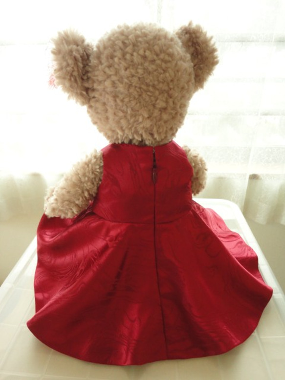ノースリーブドレス （赤） 2枚目の画像