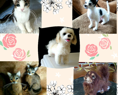 羊毛フェルト ①オーダー受付中です^ ^ ハンドメイド 羊毛フェルト palette よう | 毛糸で編んだコースター マグカップ、お