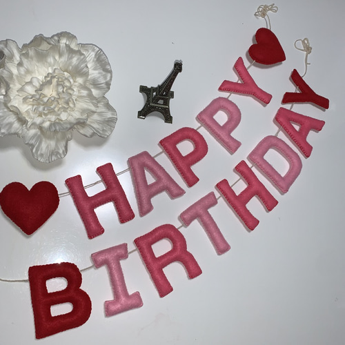 アルファベット立体バースデー文字♡バースデーガーランドにも