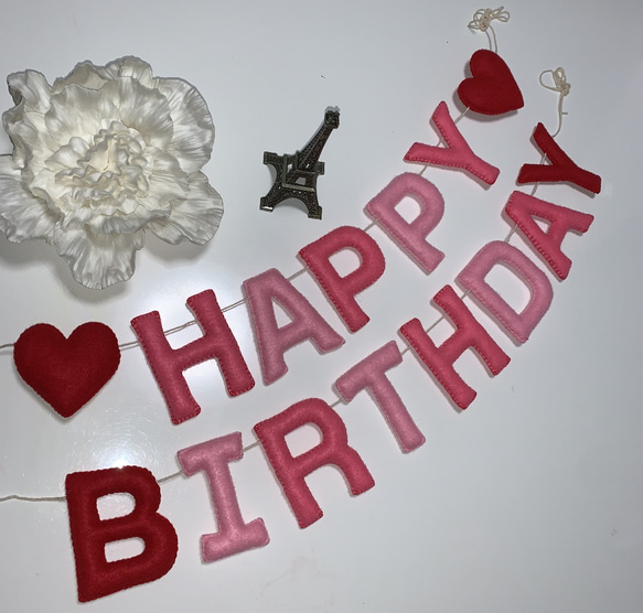 アルファベット立体バースデー文字♡バースデーガーランドにも