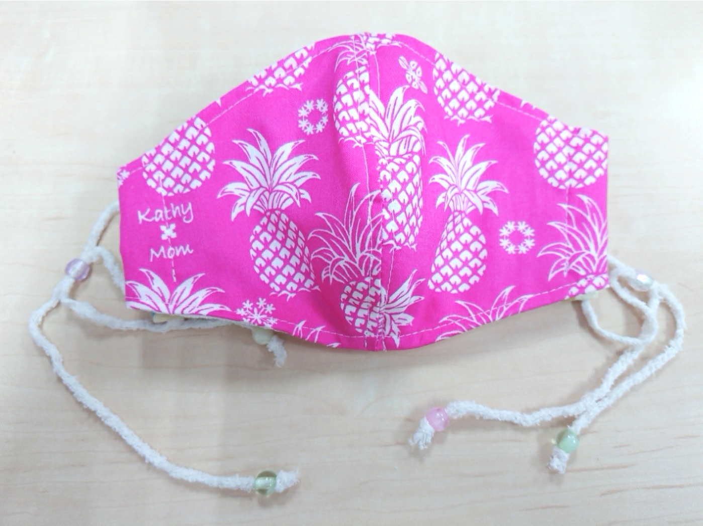 Ezviz - 新作夏用ハンドメイドマスクハワイ花柄メッシュドライ  