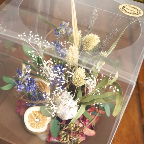 ドライフラワーアレンジ ライム入り 乾燥花 HanaSakie 的作品