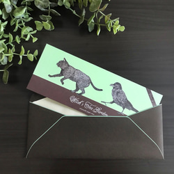 魔女の庭　封筒付きメッセージカード（チョコミント） 3枚目の画像
