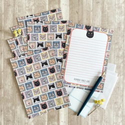 FUNNY FACE CAT　レターセット 1枚目の画像