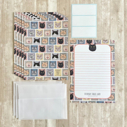 FUNNY FACE CAT　レターセット 2枚目の画像