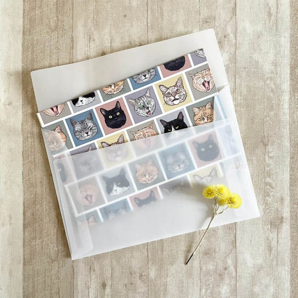 FUNNY FACE CAT　レターセット 3枚目の画像