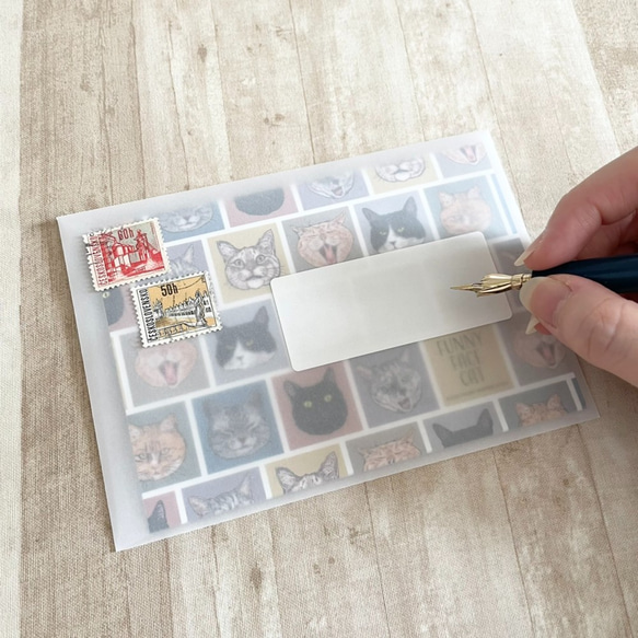 FUNNY FACE CAT　レターセット 4枚目の画像
