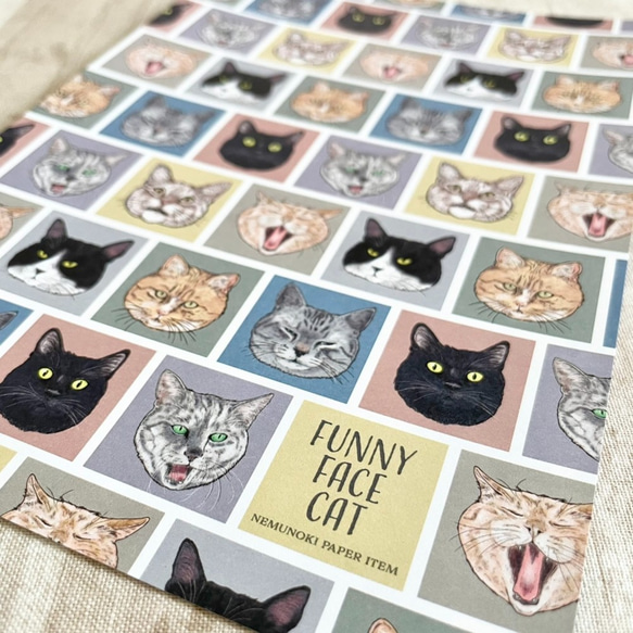 FUNNY FACE CAT　レターセット 5枚目の画像