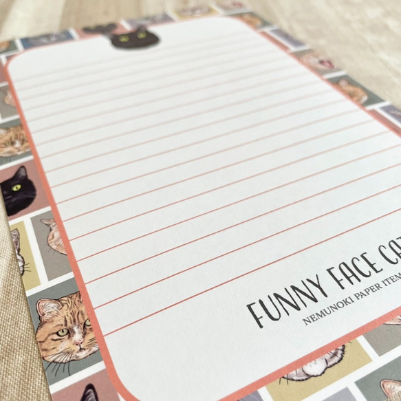 FUNNY FACE CAT　レターセット 6枚目の画像