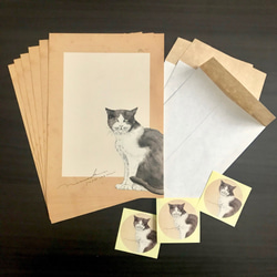 HACHIWARE CAT レターセット 2枚目の画像
