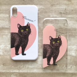 【受注生産】幸せの黒猫 UVプリントスマホケース 2枚目の画像