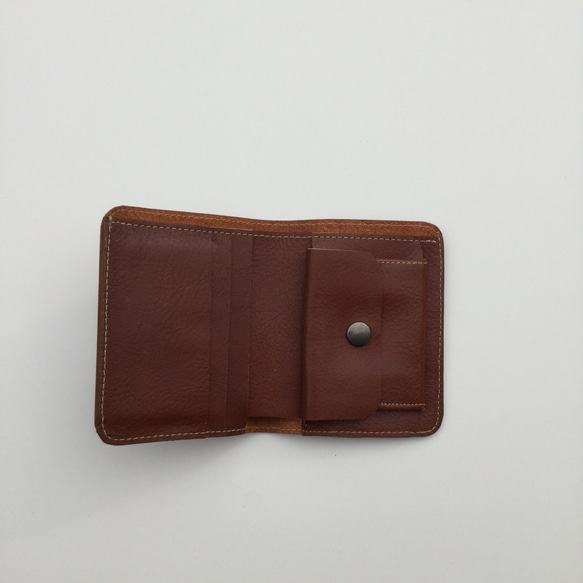 ヌメ革のミニマルなお財布　(受注生産) 2枚目の画像