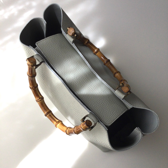 天然素材のバンブーバッグ♪おとな女子にピッタリ⭐︎(受注生産） 3枚目の画像