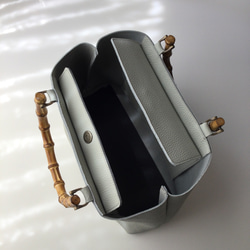 天然素材のバンブーバッグ♪おとな女子にピッタリ⭐︎(受注生産） 5枚目の画像