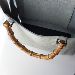 天然素材のバンブーバッグ♪おとな女子にピッタリ⭐︎(受注生産） 7枚目の画像