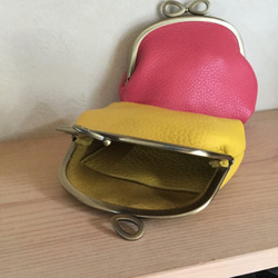 リボンが可愛い♡がま口ポーチお財布　(受注生産) 3枚目の画像