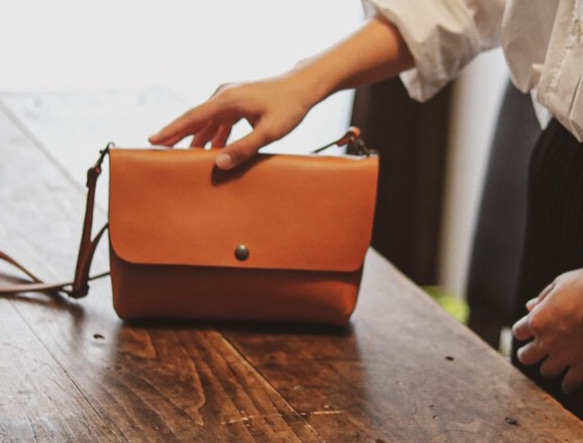 長財布が入るショルダーバッグ　(受注生産) 1枚目の画像