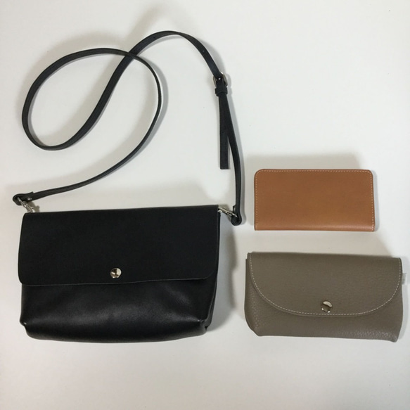 長財布が入るショルダーバッグ　(受注生産) 6枚目の画像