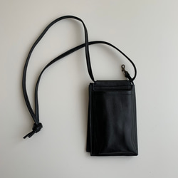 姫路レザーのスマホショルダーウォレット　(受注生産) 10枚目の画像