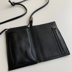 姫路レザーのスマホショルダーウォレット　(受注生産) 8枚目の画像