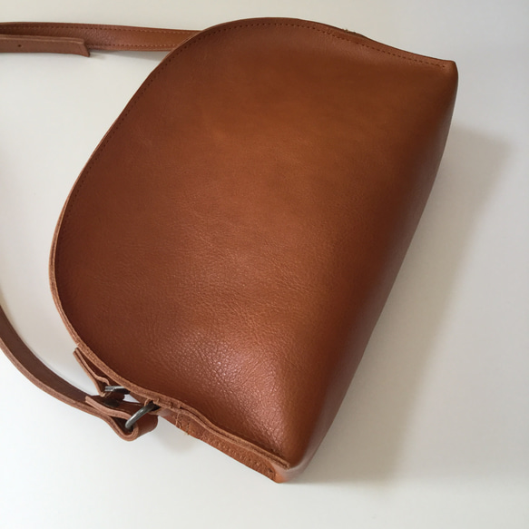 ハーフムーンバッグ(大・マチ広タイプ)  折りたたみ傘も入ります♪ (受注生産) 5枚目の画像