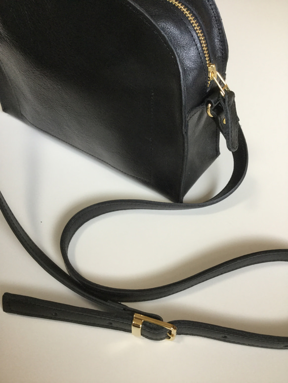 ハーフムーンバッグ(大・マチ広タイプ)  折りたたみ傘も入ります♪ (受注生産) 8枚目の画像