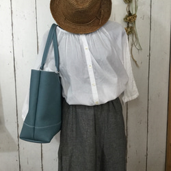 きれいめ大きめ蓋つきトートバック ♫(受注生産) 3枚目の画像