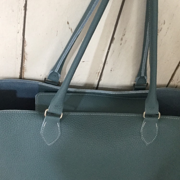 きれいめ大きめ蓋つきトートバック ♫(受注生産) 6枚目の画像