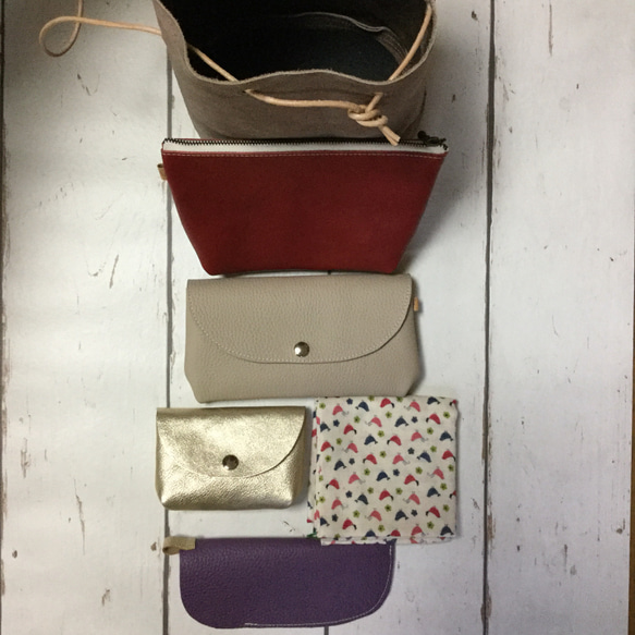 ヌバックで作った巾着バッグ（受注生産） 5枚目の画像