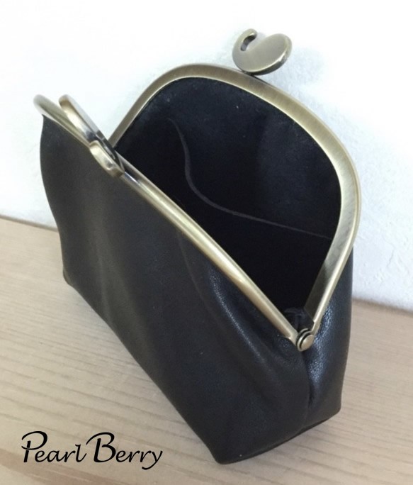 おヒゲの口金のがま口財布♪ ポーチ（受注生産） 3枚目の画像