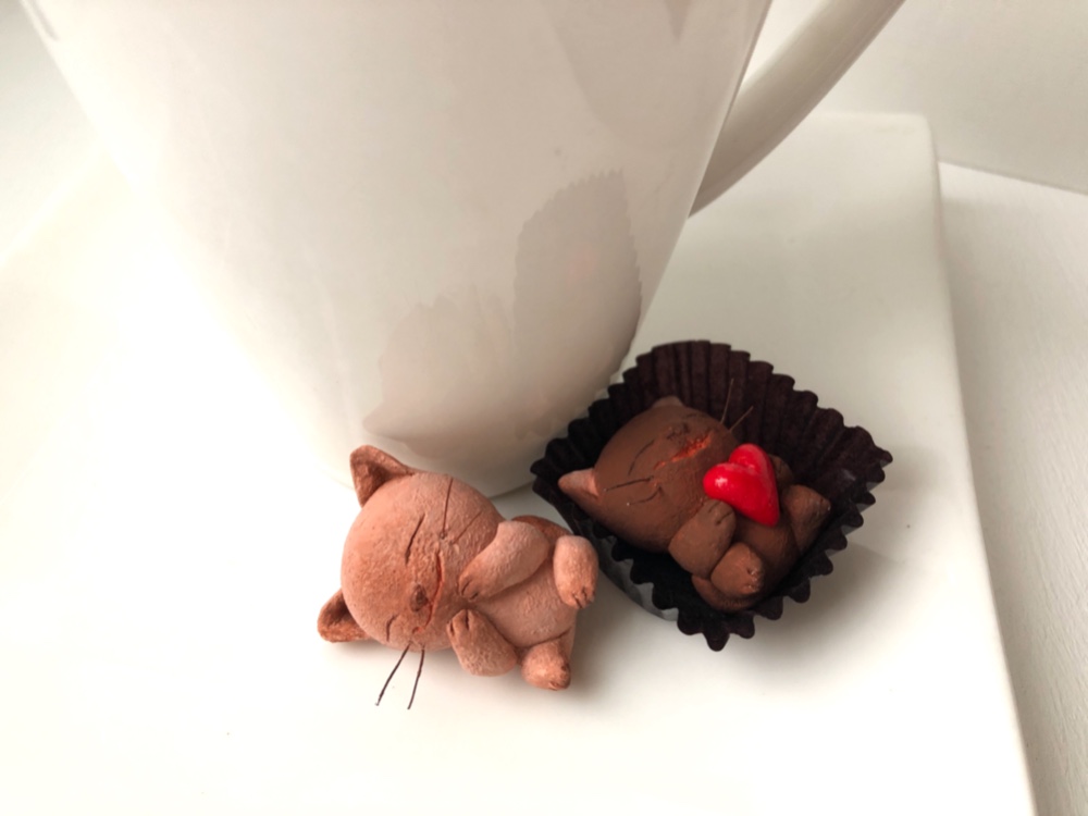 <再販>チョコレートみたいな猫さんコンビ（受注制作）