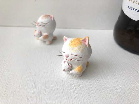 《再販》逢いたかった猫さん　黄トラ白 受注制作 1枚目の画像