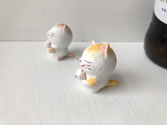 《再販》逢いたかった猫さん　黄トラ白 受注制作 2枚目の画像