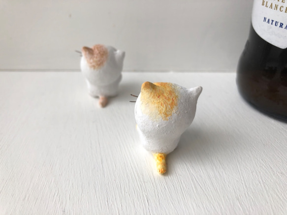 《再販》逢いたかった猫さん　黄トラ白 受注制作 3枚目の画像