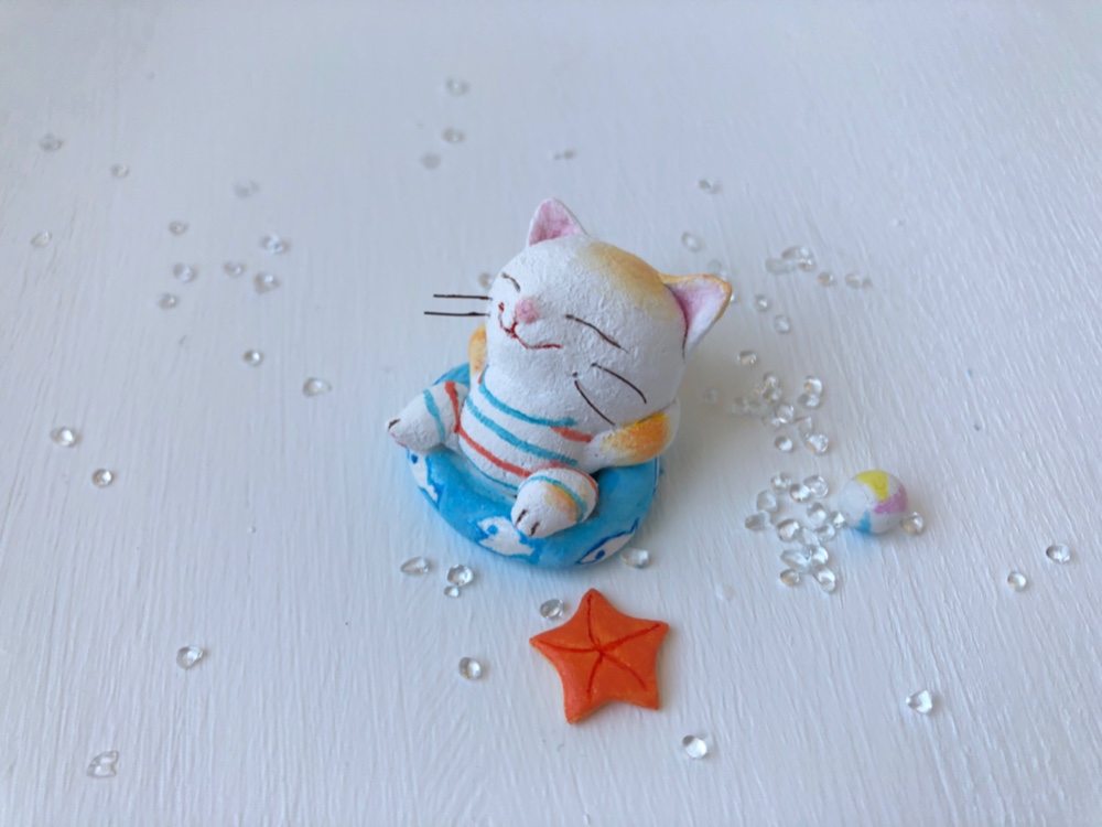 超歓迎された 浮き輪猫ちゃん A61 アクセサリー