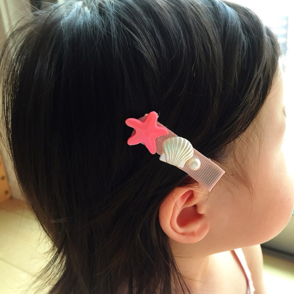 【再々販】あなただけの♪マーメイドヘアクリップ 2個セット 4枚目の画像