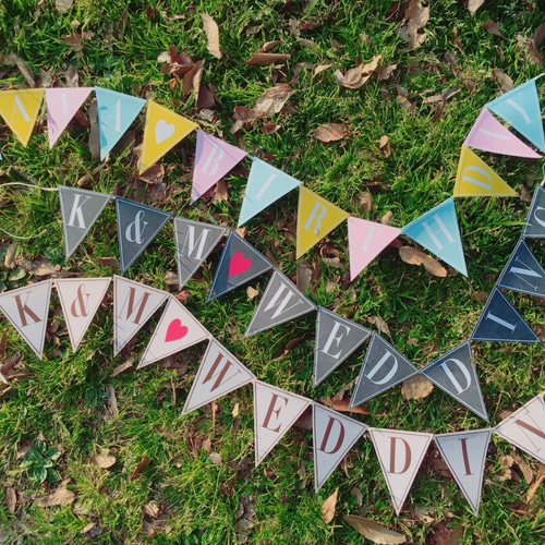 オリジナル☆ガーランド【お好きな文字入れ】 その他ペーパーアイテム