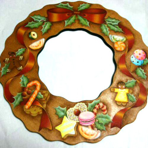 トールペイント】スイーツクリスマスリース リース ♡brunch トールペイント】スイーツクリスマスリース リース ♡brunch