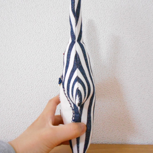 ネイビーしましまうさぎ ぬいぐるみ もちまる@3月まで2点で送料無料  