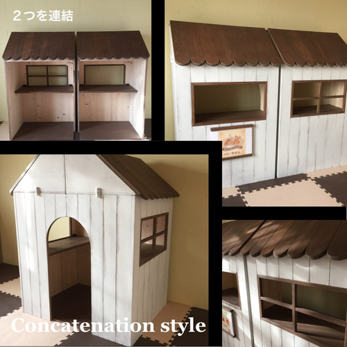 お店屋さんごっこ&おままごとプレイハウス♪/おもちゃ収納ラック