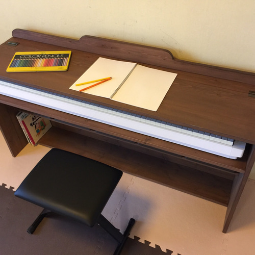 組立不要！完成品！サイズオーダー可能！電子ピアノキーボード台&勉強机&収納ラック 組立不要！完成品！サイズオーダー可能】電子ピアノキーボード台